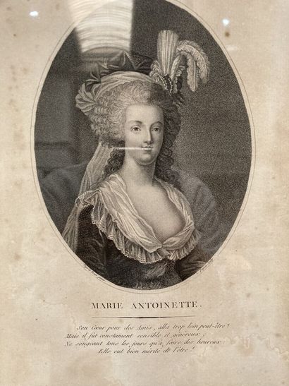 Portraits de Louis XVI et Marie Antoinette
Gravures
32...