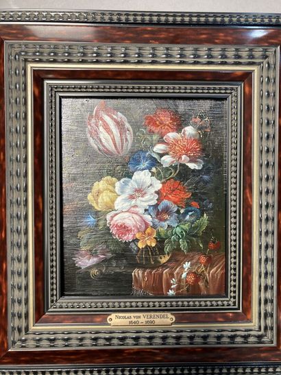 Four modern copies after Cornelis De Heem,...