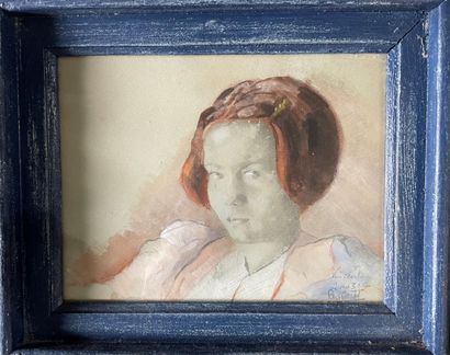 Modern school
Portrait of a young woman,...