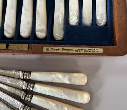 MAPPIN BROTHERS silver-plated flatware set...