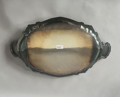 Curved oval serving tray in 800-thousandth...