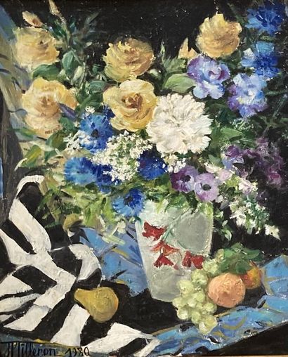 Jann Ber TILLENON, (20th century)
Still life...