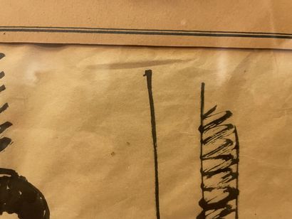 Marcel LENOIR (1872-1931)
Couple 
Encre de...