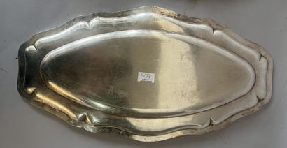 Rounded oval platter 
and oval fish dish...