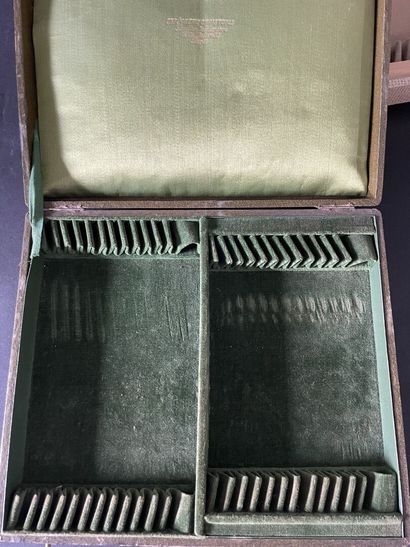Christofle
Two silver-plated fish services,...