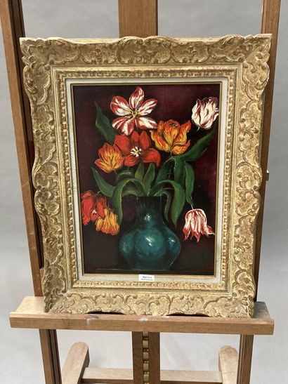 Modern school
Still life with yellow flowers
Oil...