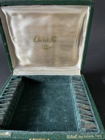 Twelve silver cake forks, shell model
Minerve...