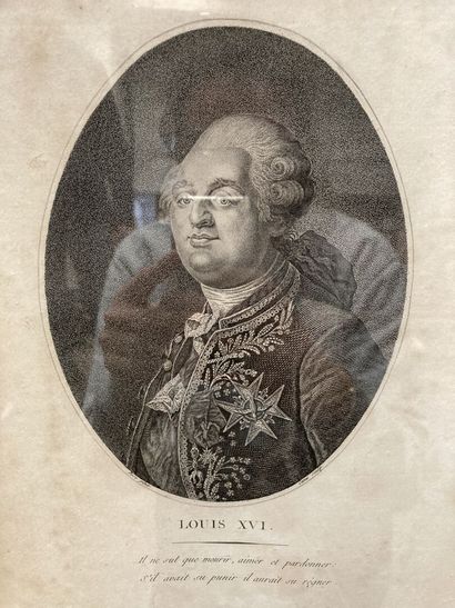 Portraits de Louis XVI et Marie Antoinette
Gravures
32...