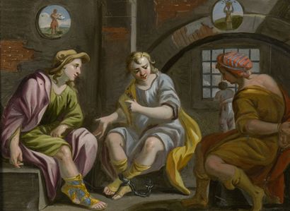 École ROMAINE du XVIIIe siècle
Joseph expliquant...