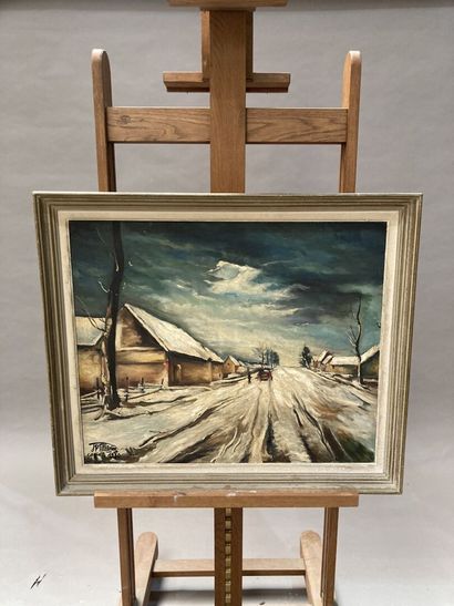 Jann Ber TILLENON (20th century)
Snowy landscape...