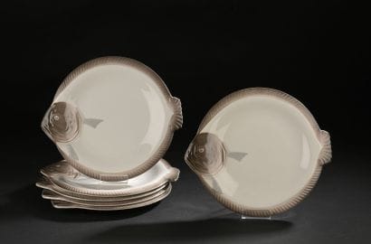 LONGWY
Suite of six plates 