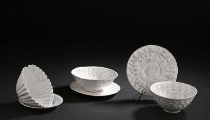 Guidette CARBONELL (1910-2008)
Three white-glazed...