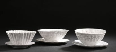 Guidette CARBONELL (1910-2008)
Three white-glazed...