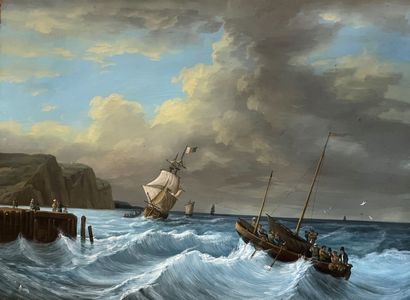 FRENCH SCHOOL, mid-19th century
Boat and...