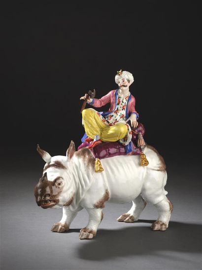 MEISSEN
Groupe en porcelaine représentant...