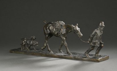 Gaston D'ILLIERS (1876-1932)
Retour de chasse.
Épreuve...