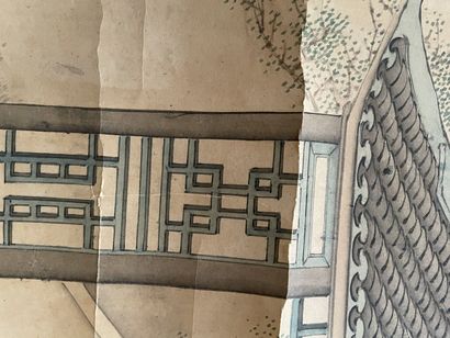 CHINE, début du XXe siècle
Scènes de lettrés
Deux...