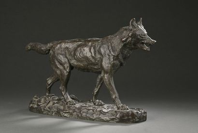Antoine Louis BARYE (1795-1875). 
Le loup...