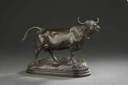 Isidore BONHEUR (1827-1901).
Vache beuglant....
