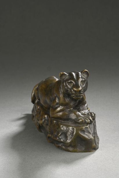 Antoine Louis BARYE (1795-1875). 
Panthère...