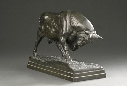 Antoine Louis BARYE (1795-1875). 
Taureau...