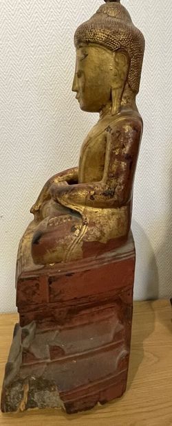 BIRMANIE - Vers 1900
Statuette de bouddha...