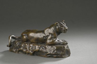 Antoine Louis BARYE (1795-1875). 
Panthère...