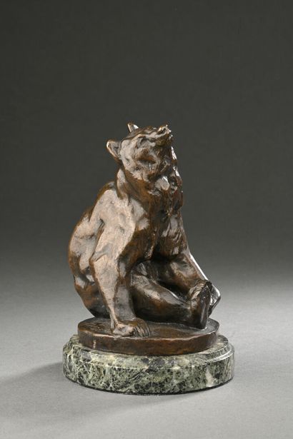 Georges GARDET (1863 - 1939). 
L'Ours mendiant....