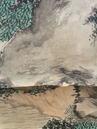 CHINE, début du XXe siècle
Scènes de lettrés
Deux...