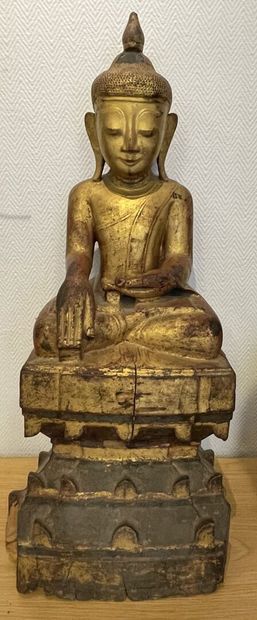 BIRMANIE - Vers 1900
Statuette de bouddha...