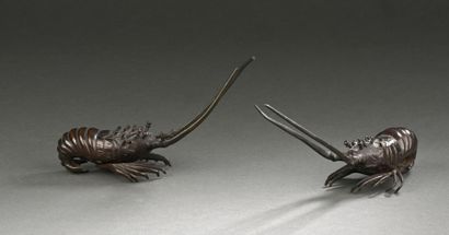 JAPON - Époque MEIJI (1868 - 1912)
Paire...