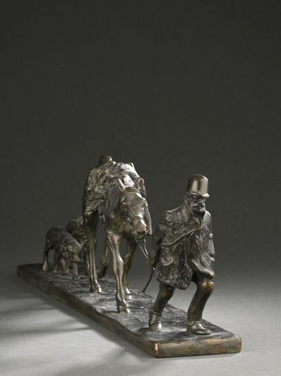 Gaston D'ILLIERS (1876-1932)
Retour de chasse.
Épreuve...