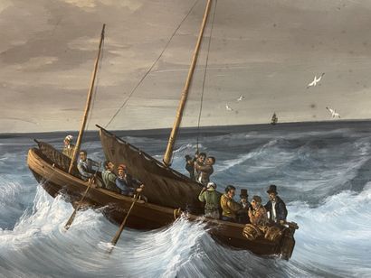 FRENCH SCHOOL, mid-19th century
Boat and...
