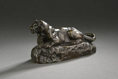 Antoine Louis BARYE (1795-1875). 
Panthère...