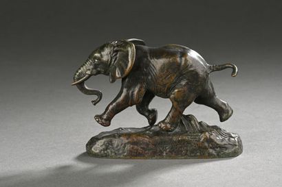 Antoine Louis BARYE (1795-1875). 
Éléphant...