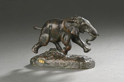 Antoine Louis BARYE (1795-1875). 
Éléphant...