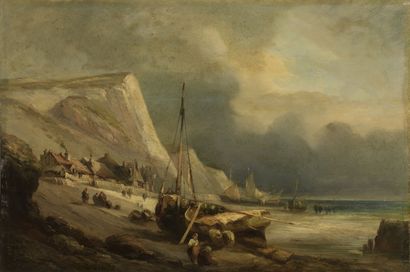 Jules NOEL (1810/15 - 1881)
Seaside in Normandy
Oil...