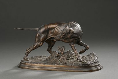 Pierre Jules MENE (1810 - 1879). 
Chien Braque
Épreuve...