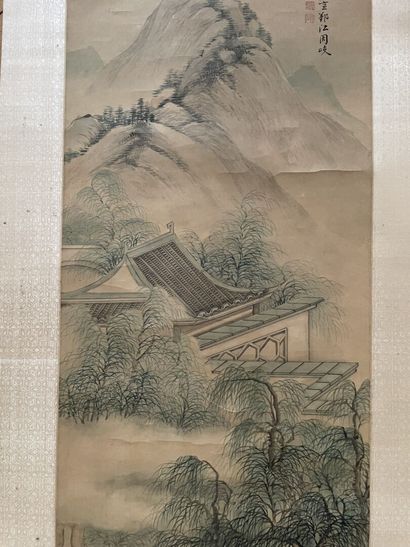 CHINE, début du XXe siècle
Scènes de lettrés
Deux...