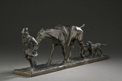 Gaston D'ILLIERS (1876-1932)
Retour de chasse.
Épreuve...