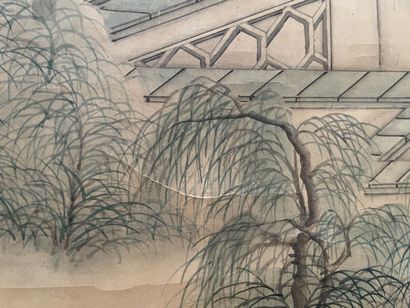 CHINE, début du XXe siècle
Scènes de lettrés
Deux...