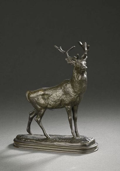 Antoine Louis BARYE (1795-1875). 
Cerf qui...