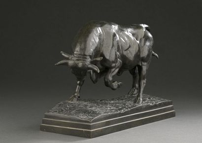 Antoine Louis BARYE (1795-1875). 
Taureau...