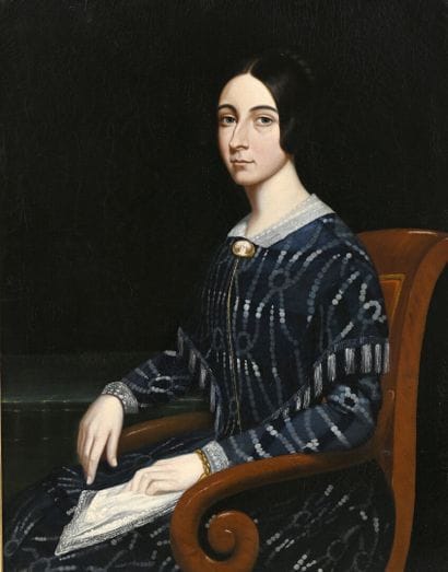 FRENCH SCHOOL circa 1840
Portrait of a Woman...