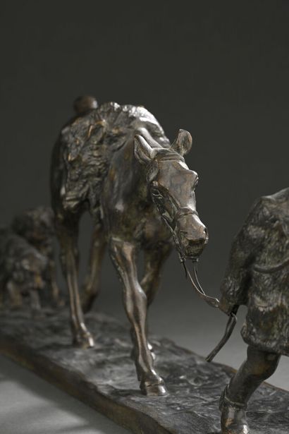 Gaston D'ILLIERS (1876-1932)
Retour de chasse.
Épreuve...