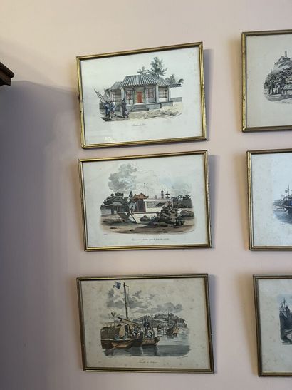 Très fort lot de pièces encadrées, lithographies...