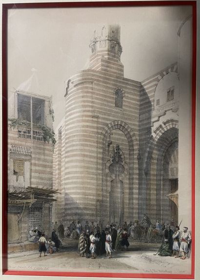 Lot de lithographies orientalistes :
-David...