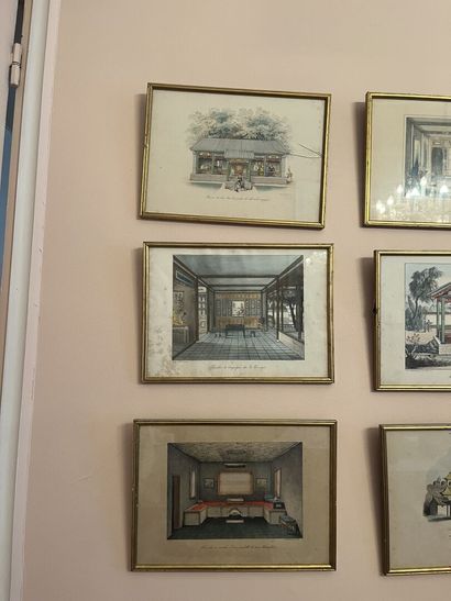 Très fort lot de pièces encadrées, lithographies...