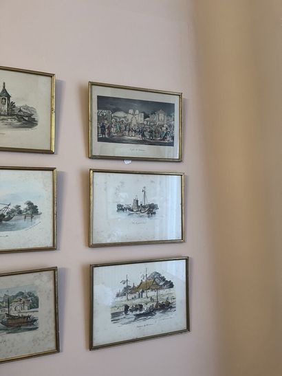 Très fort lot de pièces encadrées, lithographies...