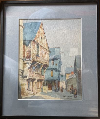 Gaston LEMIRE (XXe)
Louviers
Aquarelle, signée...